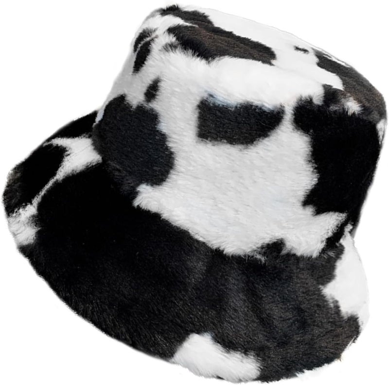 Yonchic Store Winter Soft Faux Fur Plush Bucket Hat, Lovely Fisherman Cap, Fashion Outdoor Thick Warm Sun Cap for Women - Image 1